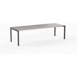 sitMOBILIA Gartentisch ausziehbar Ventura 210/270 x 95 cm Edelstahl Liquid Sky