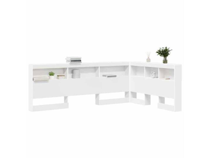 Accessoire lit avec rangement Blanc - Tête de lit de rangement Blanc - 120cm - Bois d'ingénierie 701 111487911