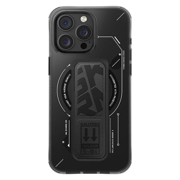 Skinarma case Helio iPhone 16 Pro Max 6.9" Magnetic Charging + Grip Stand black (Apple iPhone 16 Pro Max) (SK-2024IPP69-HELIO-BLK)