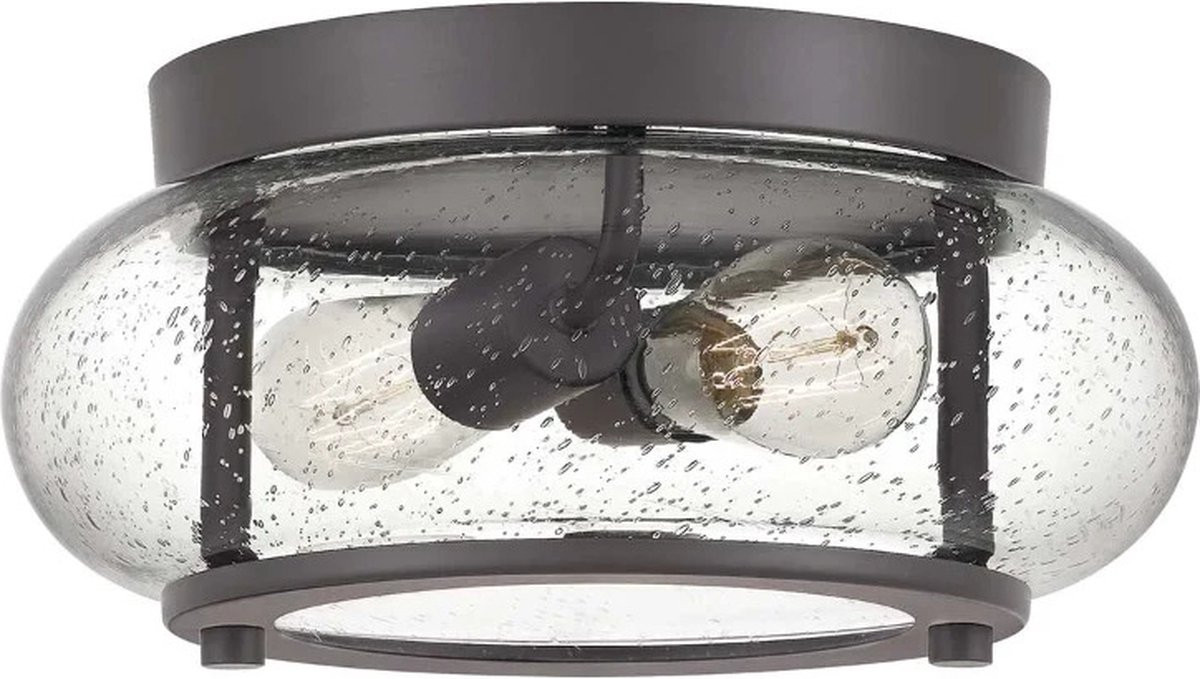Quoizel Trilogy LED Plafondlamp met 2x E27 fitting, Old Bronze