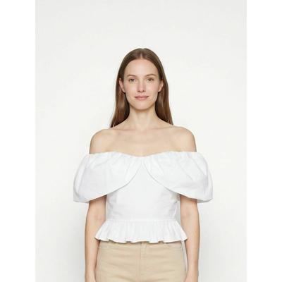 Hemdbluse ITS MAY "ITS MAY Shirt Serena", Damen, Gr. XS, weiß, Obermaterial: 100% Baumwolle, Blusen Hemdbluse