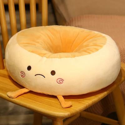 Uplifted Goods Bread Themed Memory Foam Seat And Waist Cushion orange B