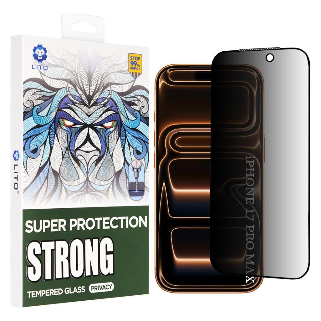Lito - D+ Max Strong Privacy - iPhone 17 Pro Max - Black (Apple iPhone 17 Pro Max) (60963548)