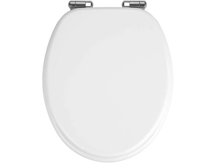 WC-Sitz WENKO Urbino , weiß, B:36cm L:42cm, WC-Sitze, WC-Sitz