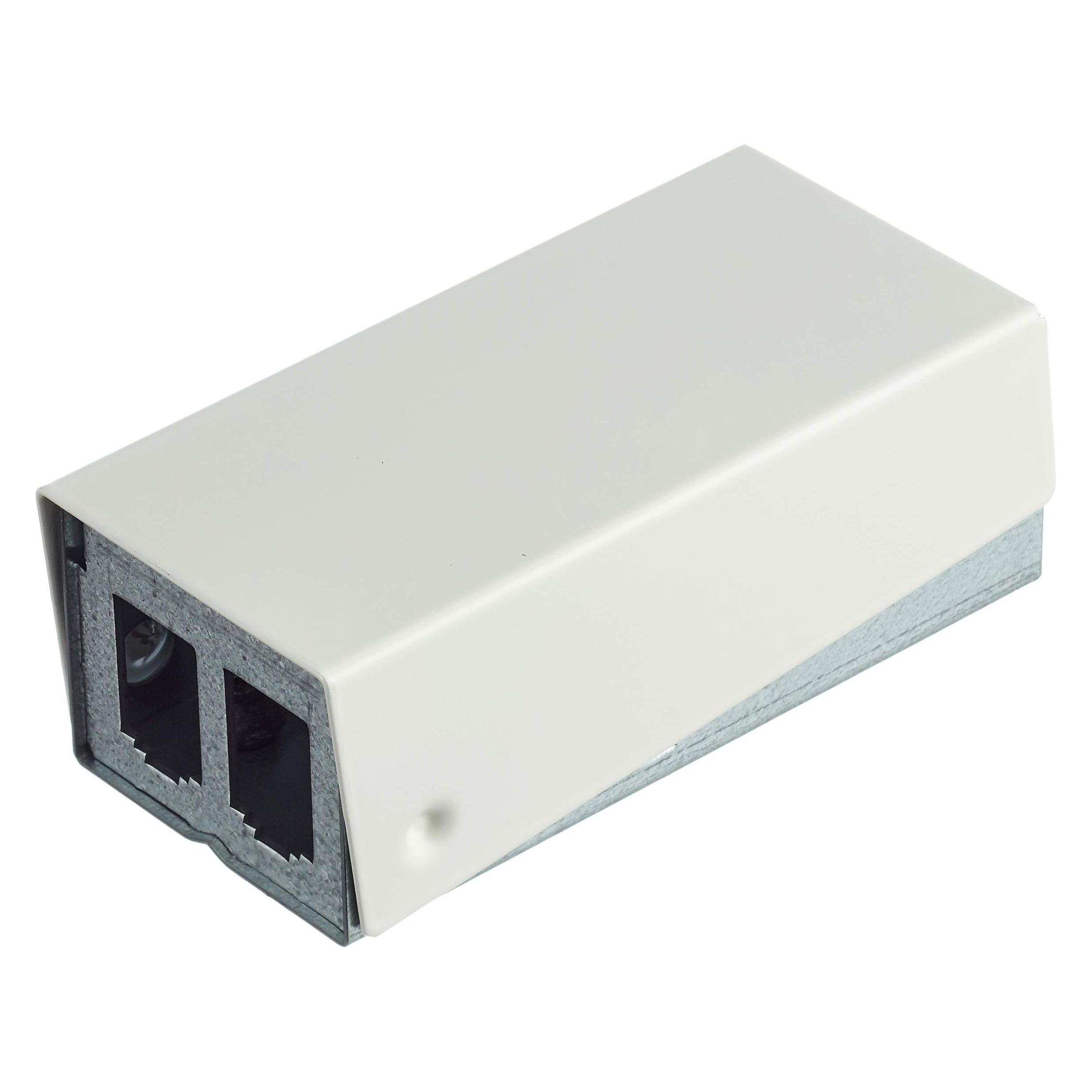 Metz Connect Modul AP-Gehäuse reinweiss 2 Port Unbestückt, Reinweiss RAL9010, Modulgehäuse Aufputz unb (130861-0202-E)