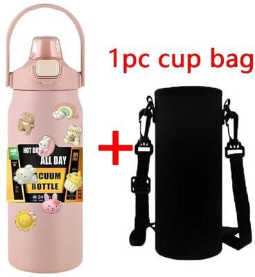 Uplifted Finds 1.5L Stainless Steel Thermo Bottle Large Capacity Vacuum Insulated Water Mug 1500 Ml r