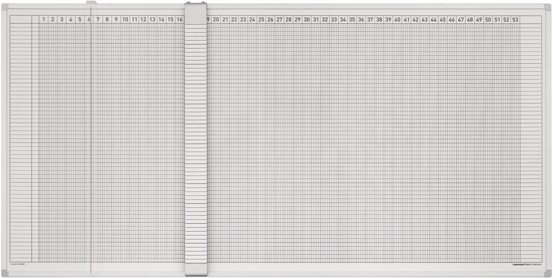 Magnetoplan Aktivitäten- und Urlaubsplaner, Deutsch, 5 Tage, 60 Mitarbeiter ; HOLTZ (3703355)