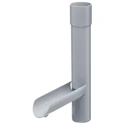 Regenfallrohrklappe DN75 PVC grau