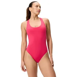 SPEEDO Solid Scoop Neck Damen Badeanzug Rubinrot - S