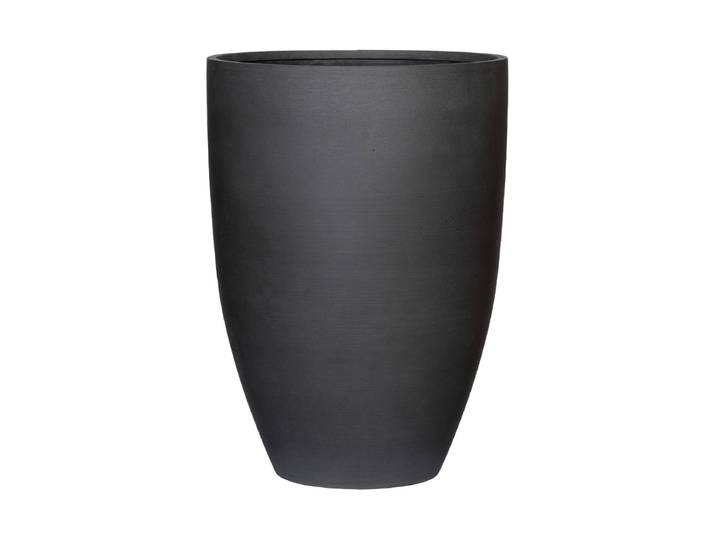 Hochwertiger In-/Outdoor Blumentopf „Refined Ben“ Vulkan Schwarz Ø 52 x Höhe 72 cm Pottery Pots