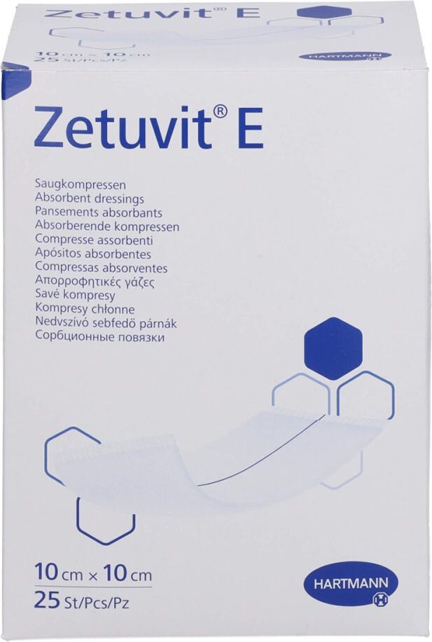 Zetuvit E Saugkompressen Steril 10x10 Cm