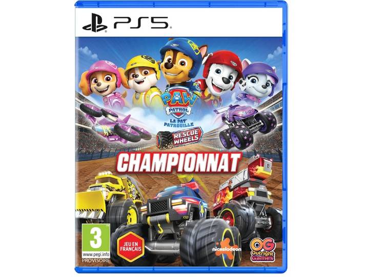 PAW Patrol, la Pat' Patrouille : Rescue Wheels - Championnat (PS5)