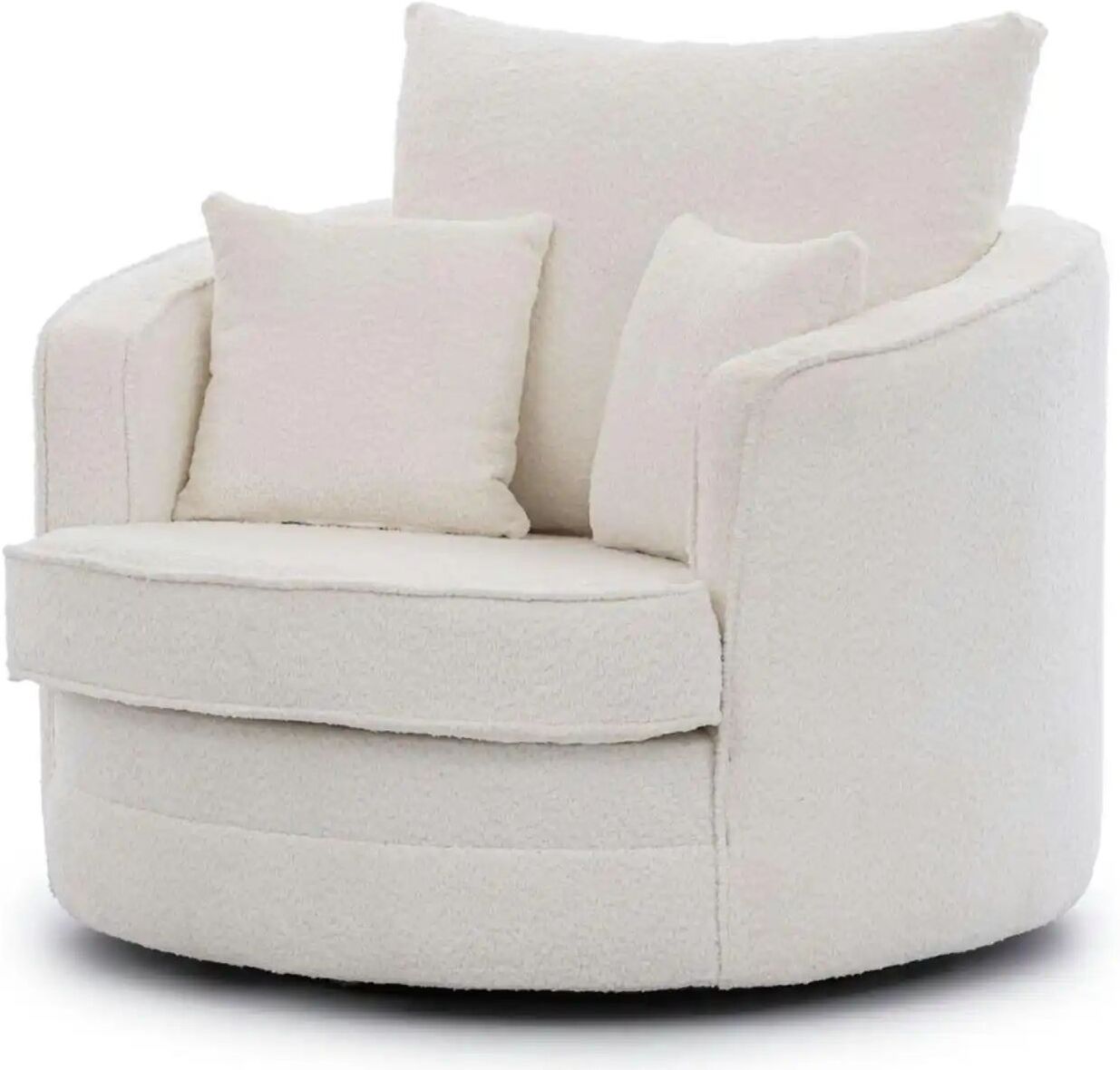 S-STYLE Drehsessel  Ted ¦ weiß ¦ Maße (cm): B: 107 H: 94