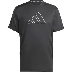 ADIDAS Herren Shirt Train Icons Big Logo Training, Größe XL in Grau Grau
