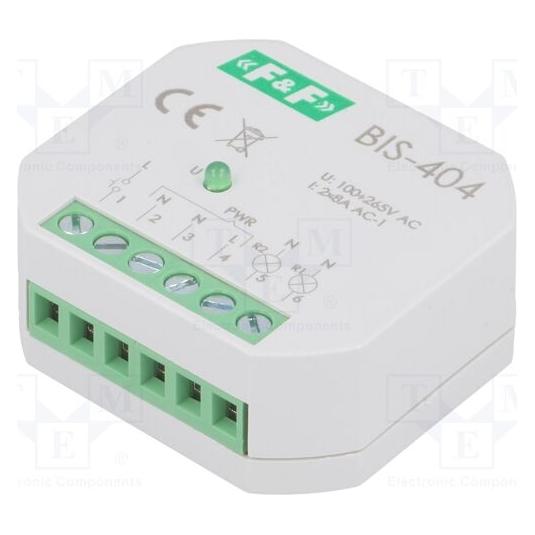 F&R Sequentielles Impulsrelais 5A 230V AC 2Z (BIS-404) (BIS-404)