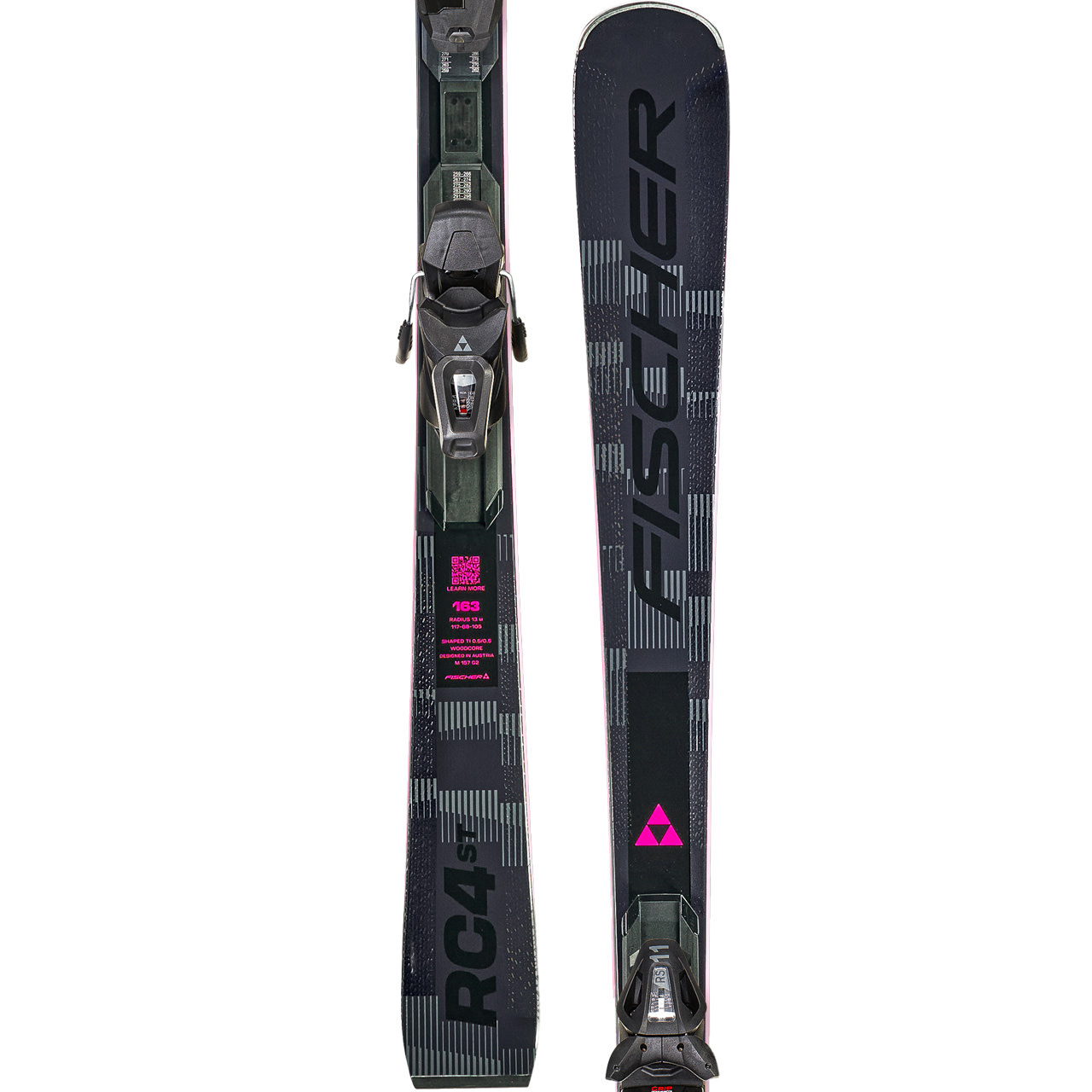 Fischer RC4 ST LYT PR anthra/pink - 156 cm