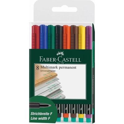 Faber-Castell Marker Multimark 1513 F permanent, 8er Set