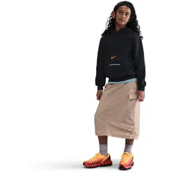 NIKE Sportswear Club Fleece Brand Energy Hoodie Kinder 010 - black/safety orange M (137-147 cm)