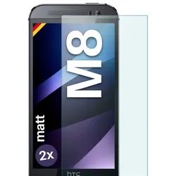 moex Mattes Panzerglas für HTC One M8 – Anti Reflex Schutzfolie aus Glas fürs Display – ShockProtect Matt
