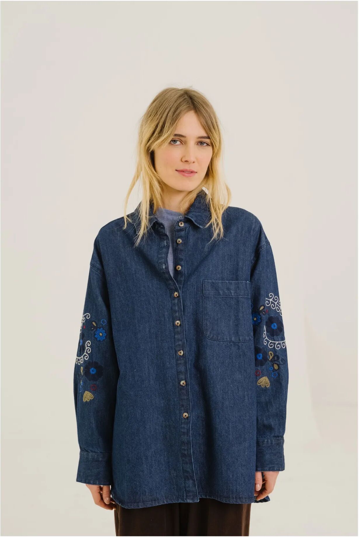 Sacrécoeur Sur-Chemise Rupina Asha Indigo XS