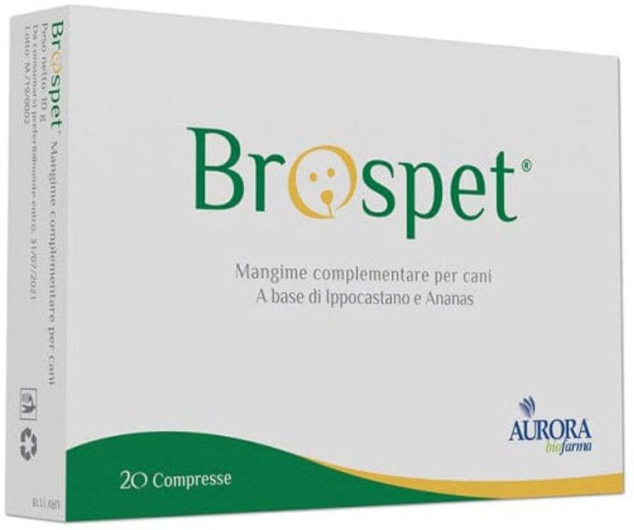 Aurora Licensing Brospet 20 compresse respiratorio veterinario