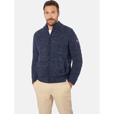 Strickjacke BABISTA "Outdoor Strickjacke INCOMPATI", Herren, Gr. XXL, blau (dunkelblau melange), Strickjacken Strickjacke