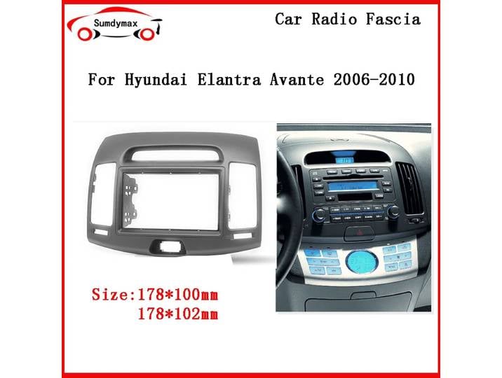 Cadre de Fascia d'autoradio 2din pour HYUNDAI ELANTRA avante 2006 – 2011, panneau stéréo de voiture, Kit d'installation de garniture CD, panneau de tableau de bord