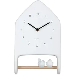 Karlsson, Wanduhr, Wall clock Love Birds white