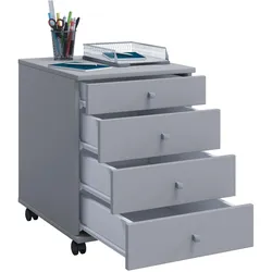 VCM, Rollcontainer, Holz Büroschrank Rollcontainer Lona mit Schublade (42 x 75 x 57 cm)