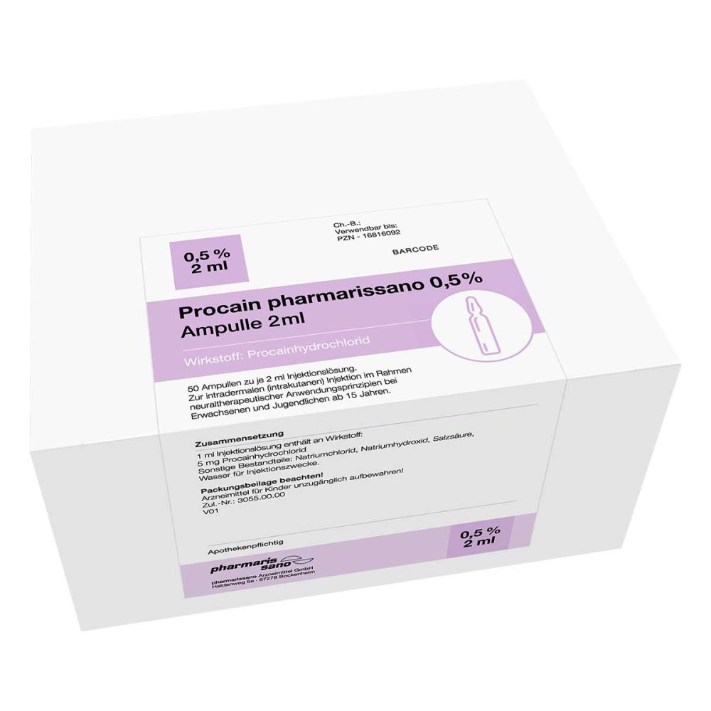 medphano Arzneimittel GmbH Procain 0.5% Ampulle 2ml 16816092