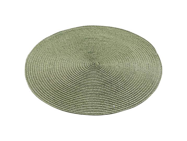Tischset rund, Platzdeckchen aus Polypropylen, khaki, 35 x 35 cm