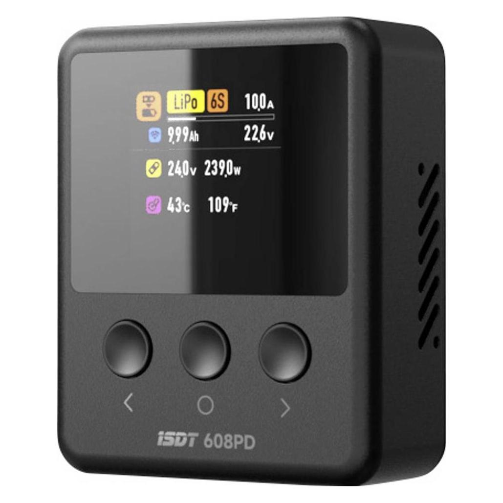 Isdt 608PD Smart Modellbau-Multifunktionsladegerät 10 A LiFePO, LiPo, LiHV, NiM (608PD)