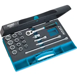 HAZET Steckschlüssel-Satz (3/8 Zoll), 17-teilig - 880/17