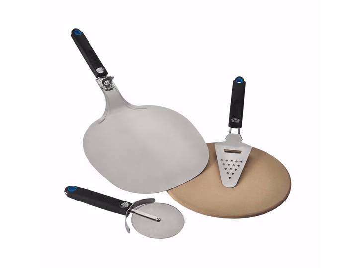 Napoleon Starter Kit für Pizza-Liebhaber Pizza-Starter-Kit – Grillzange/Grillbesteck – schwarz / grau
