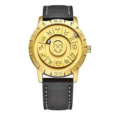 LIGE Geschenk für Frauen Männer Quarz Uhr Minimalistisch Wasserdicht Edelstahl Leder Uhr