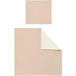 BORNINO HOME Wende-Bettwäsche Musselin 35x40/80x80 cm, braun