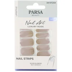 PARSA Beauty Nagelfolien Nude mit Gold-Sprenkeln - Luxury Nude