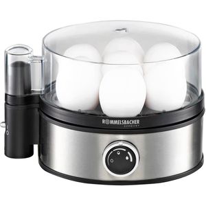 Rommelsbacher Eierkocher ER 400, bis 7 Eier, 400W, mit Härtegradeinstellung, silber