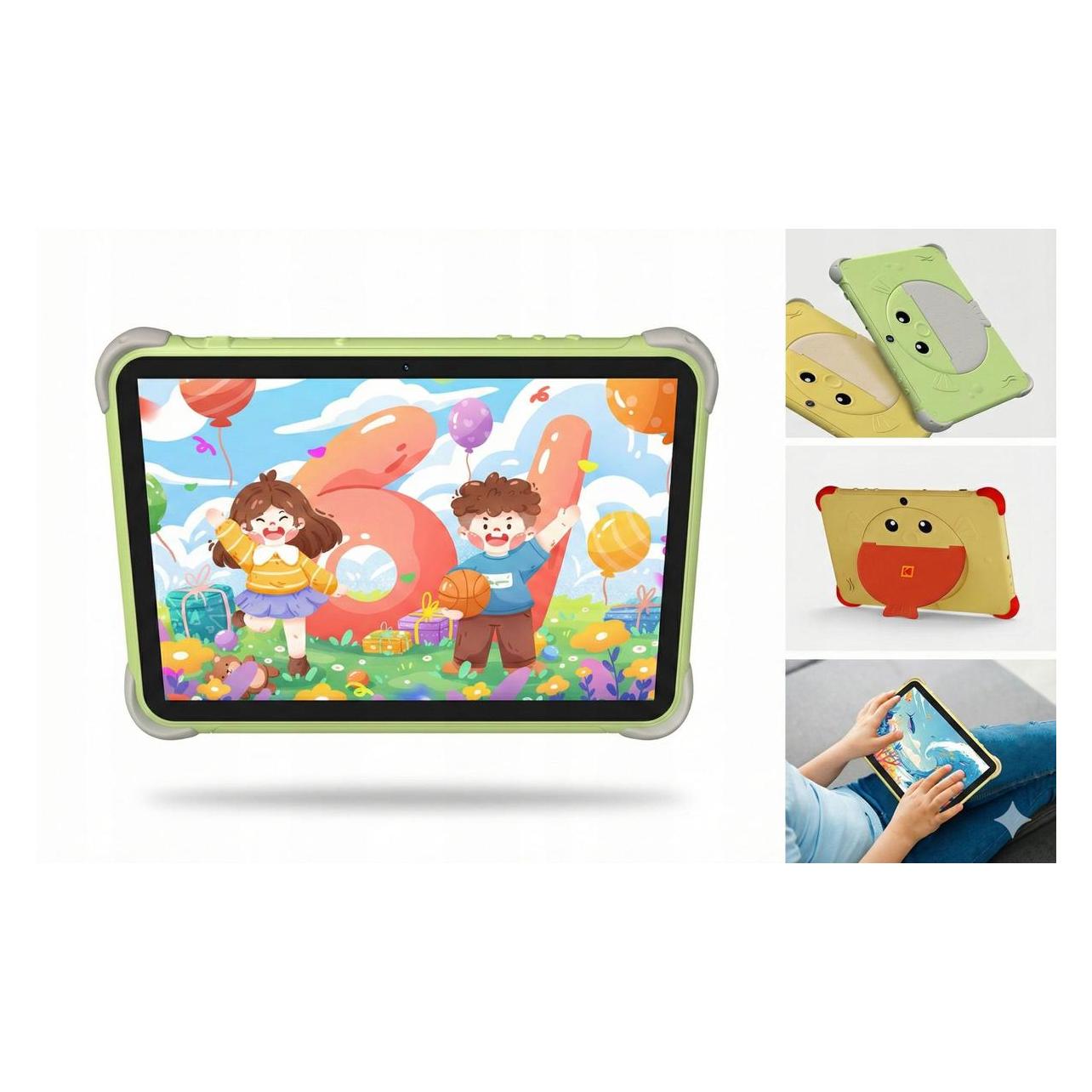 Kodak Tablet für Kinder KT102 10,1" Android 15 4/64 GB 6000 mAh 2x Kamera / KT102 Grün (10.10", 64 GB, zielony) (Kodak)