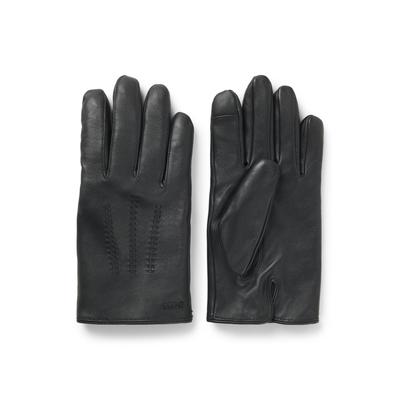 Lederhandschuhe BOSS "Hainz-ME", Herren, Gr. 9.5, schwarz (schwarz 001), Lammleder, unifarben, Handschuhe, mit Touch Tech Fingertips