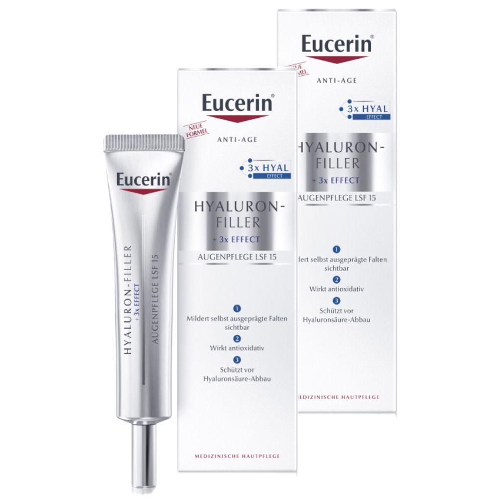 2x Eucerin AA Hyalu Fill Auge 2x15 ml Creme