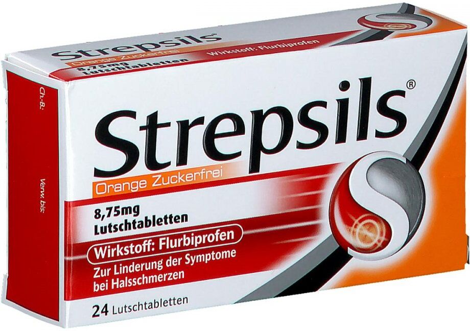 Strepsils Orange Zuckerfrei 8,75 mg Lutschtabletten 24stk