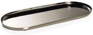 Zodax Perpignan Versatile Oblong Polished Steel Tray