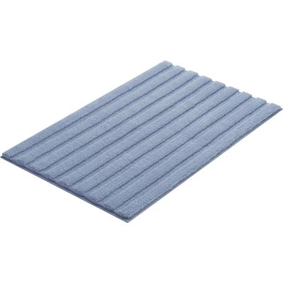 Kleine Wolke "Cord, Badvorleger, Badezimmer Teppich" Höhe 25 mm rutschhemmend beschichtet fußbodenheizungsgeeignet Badteppich, Streifen Design, Hoch-Tief Effekt