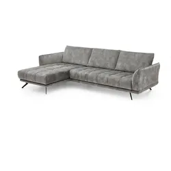 ComfortPlan Ecksofa Marbella Stoff Silver