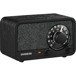 Sangean WR-8 Portables FM-Radio Echtholz-Gehäuse Mitternachtseiche