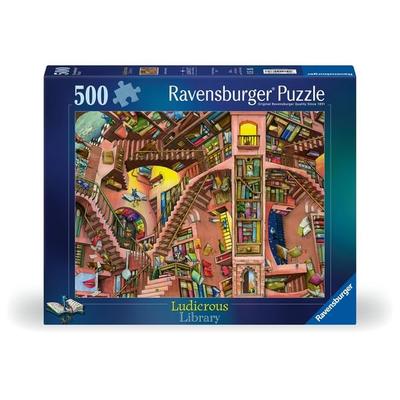 Erwachsenenpuzzle 500 Teile - Ludicrous Library
