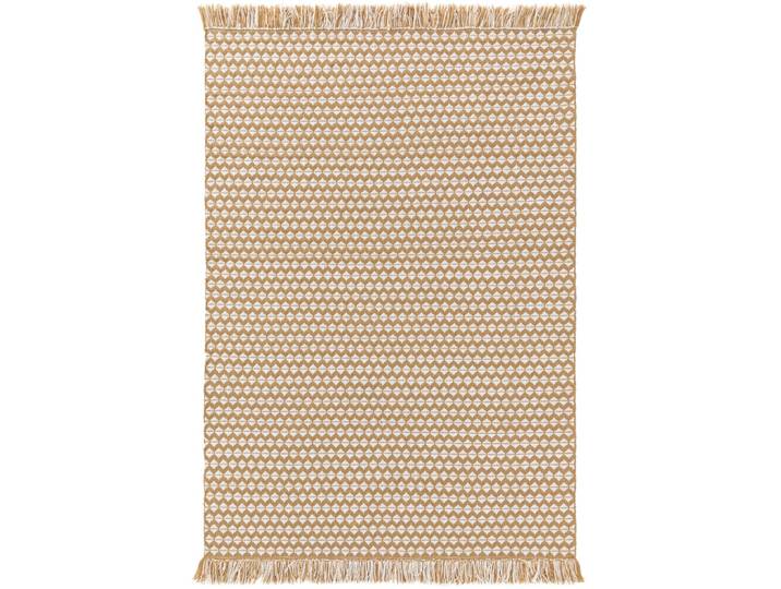 Tapis fabriqué à partir de matériaux recyclés jaune 200x300