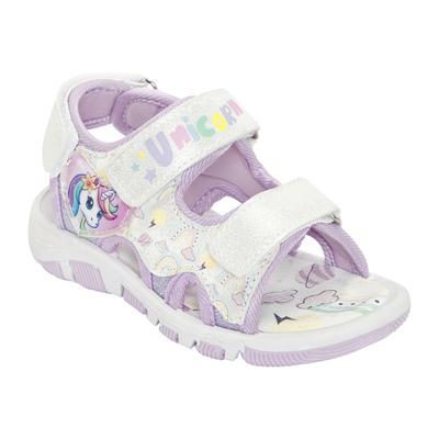 Sandale DISNEY "UNICORN", Mädchen, Gr. 30, lila, Textil, Schuhe Sandale