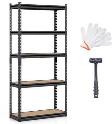 Costway 5-Tier Garage Shelving Unit 2200 LBS Heavy Duty Metal Storage Shelves-1Piece